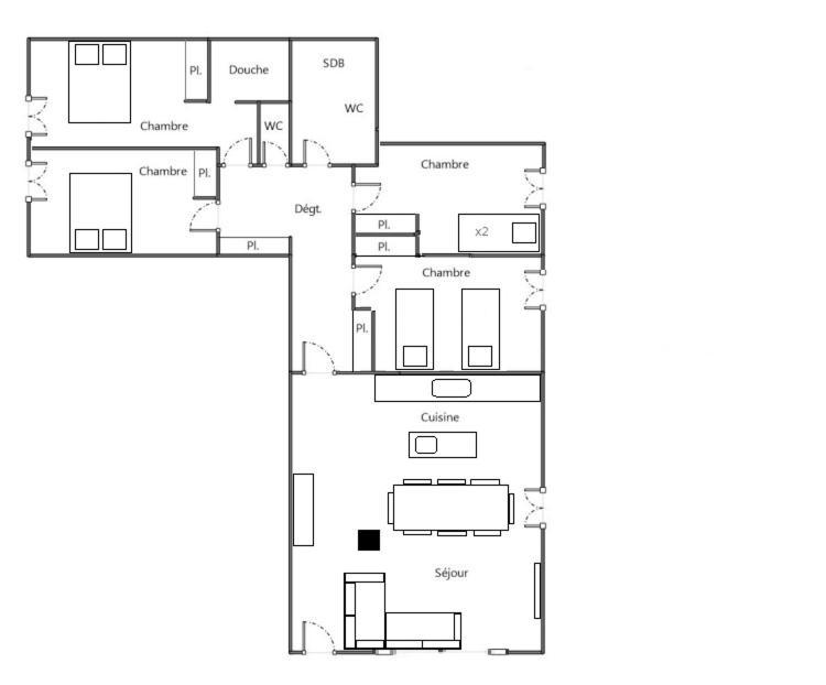 Appartement En Chalet 4 Etoiles Huez Exterior foto